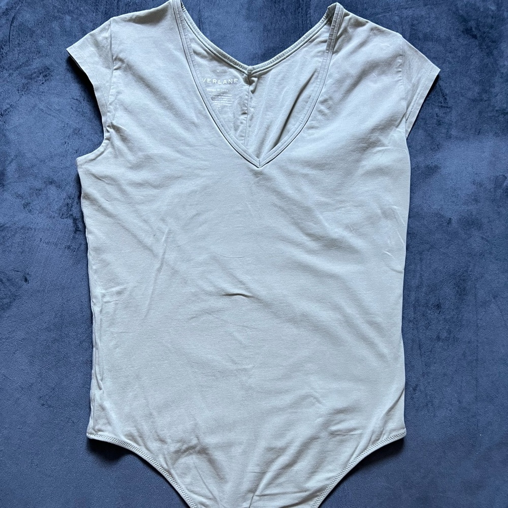 Everlane Cap-Sleeve Bodysuit Size M